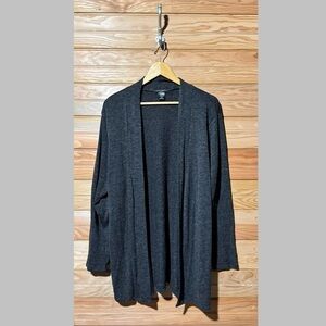 Elegant Dark Gray Women's Cardigan
